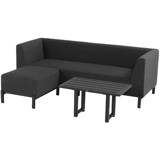 Hartman Dion Set mit Lounge Tisch 80x50x50 cm - Black