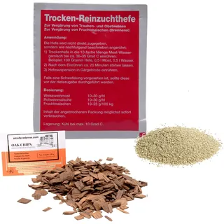 AlcoFermBrew Hefe für Weißweine und Schaumweine 20g - Weinhefe, Hefe für Wein