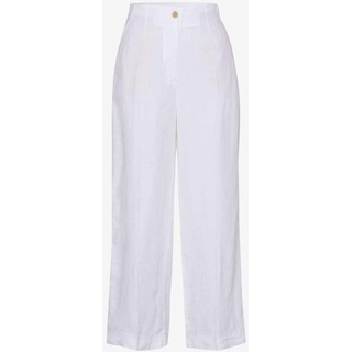 BRAX Damen Leinenhose Style MAINE S, Weiß, Gr. 42