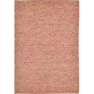 Wollteppich Alm Freude, THEKO, rechteckig, Höhe: 12 mm, Handweb Teppich, reine Wolle, meliert, handgewebt rot 90 cm x 160 cm x 12 mm