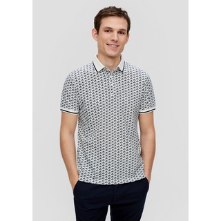s.Oliver Kurzarmshirt Poloshirt aus Piqué weiß XL