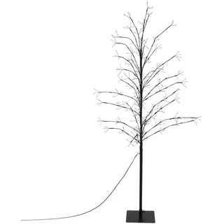 ECD Germany LED Lichterbaum Kunststoff 60x60x150 cm 360 LEDs warmweiß mit Timer