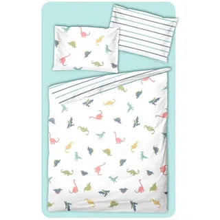 soma Babybettwäsche Perkal Baby Wende Bettwäsche 100x135 Alpaka Lama Regenbogen weiß bunt, Perkal, 2 teilig, Babybettwäsche +Spannbettlaken Baumwolle winter weihnachtsbettwäsche weiß
