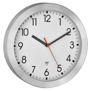 TFA Funk Wanduhr 25 cm 60.3546.02 grau