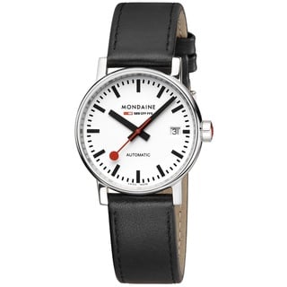 Mondaine Damen Analog Automatik Uhr mit Leder Armband MSE.35610.LBV