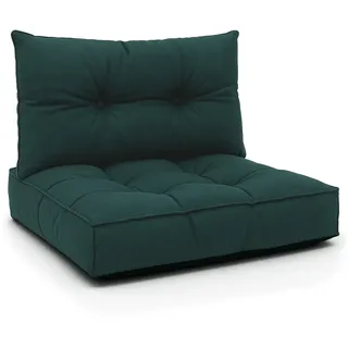Amazinggirl Sitzkissen Polster für Gartenmöbel - Lounge Kissen Outdoor grün Sitzpolster: 60x60 cm