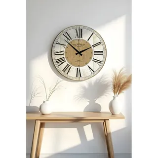 Wallity Wanduhr in Beige - Ø 50 cm
