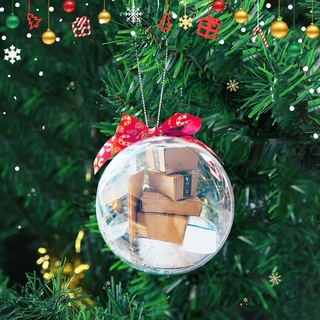 Lustiges Weihnachten Ornament, Mini-Paket-Ornament, Weihnachts-Mini-Express-Box-Ornament, Baumschmuck, Weihnachtskugeln für Heimbüro, Weihnachten, Halloween Dekorationen (A)