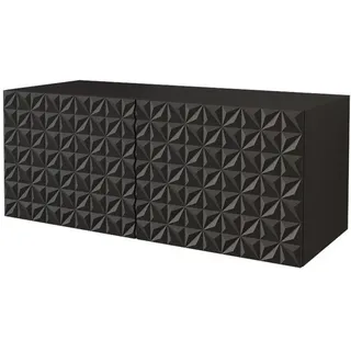 altdecor VIRA Lowboard 100 cm x 40 cm x 40 cm Schwarz Holz