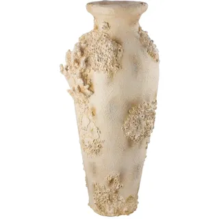 Gilde Bodenvase Seychelles Weiß 80,5 cm