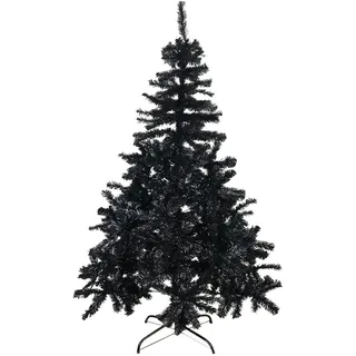FineHome Künstlicher Weihnachts Tannenbaum Weihnachtsbaum 120cm-150cm-180cm Christbaum inkl Stände, Farben:Schwarz, Größen:180cm
