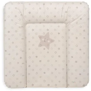Ceba Baby® Wickelauflage - weiche Wickelunterlage - Baby Wickeltischauflage - 75x72 cm - Abwaschbar - OEKO-TEX® Standard 100 - Made in EU - Beige - 75 x 72 cm