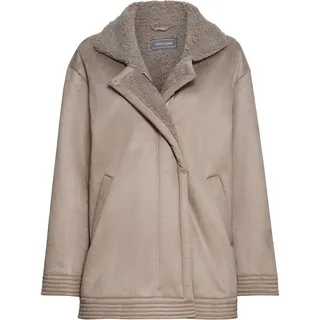 White Label Langmantel Fake-Fur-Mantel beige 40