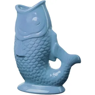 Butlers Vase, Blau, Keramik, Fisch, 18.4x24.9x9 cm, zum Stellen, auch für frische Blumen geeignet, Dekoration, Vasen, Keramikvasen