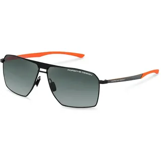 Porsche Design P8977 Square Sonnenbrille - Black / Orange - Smoke Gradient/CAT3