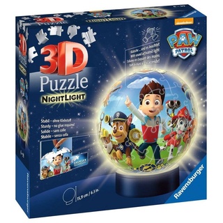 Ravensburger 3D-Puzzle »72 Teile Ravensburger 3D Puzzle Ball Nachtlicht Paw Patrol 11842«, 72 Puzzleteile