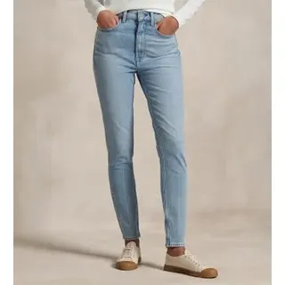 Polo Ralph Lauren für Damen. 211969390001 Super Slim High Rise Jeans blau (29/32), Lässig, Baumwolle, Denim