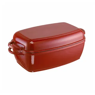 SCHULTE-UFER Bräter Multibräter Rustika Rot 5 L, Gusseisen rot