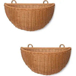 Ferm Living Wandregale aus Rattan 2 St.