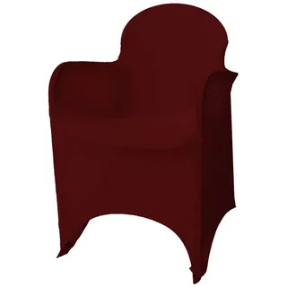 Jirex Trading Company Stuhlhusse Stretch Stuhlhusse mit Armlehne verschiedene Farben Gastro,Feier rot