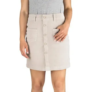 denimfy A-Linien-Rock Damen Cord Beige L
