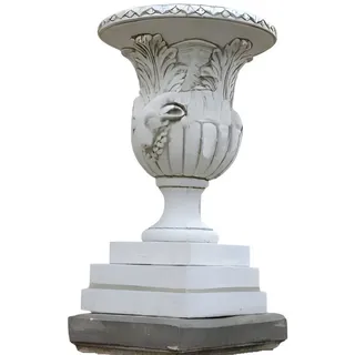 JVmoebel Dekovase Blumenvase Blumen Kasten Garten Stein Deko Gefäss XXL, Made in Europa weiß