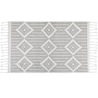 Beliani Tabiat Outdoor-Teppich 140 x 200 cm Grau