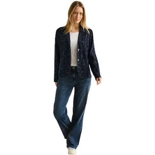 Cecil Damen Blazer mit Leo-Struktur - XXL