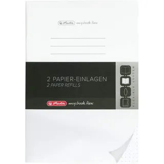 Herlitz Notizbuch A5 Blanko Weiß