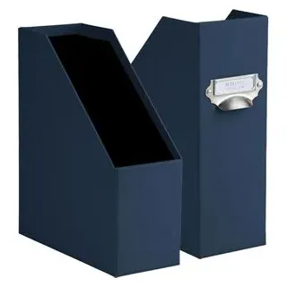 Rössler-Papier Stehsammler 1318452901, S.O.H.O., A4, Pappe, extra breit, navy, 2 Stück