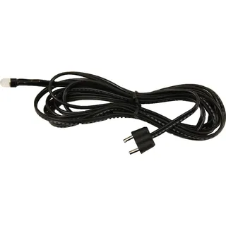 Krippenzubehör Kabel mit Stecker und Lampe 50 cm Weiß 4,5 V/9 mA Kunststoff - Schwarz/Silber/Weiß