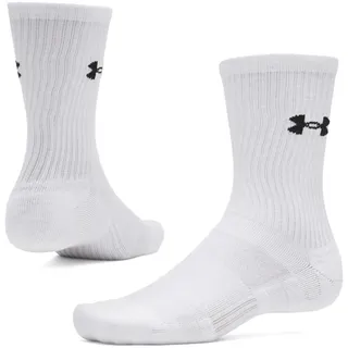 Under Armour UA PERFORMANCE COTTON 3P CRW Socken 3er Pack Weiß M