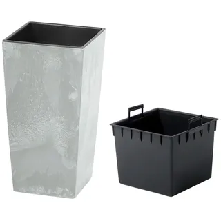 Prosperplast Urbi Square Beton 26,5 x 26,5 x 50 cm Blau/Grau