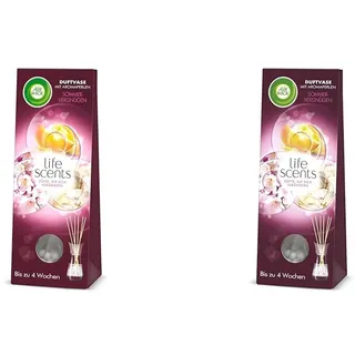 Air Wick Duftvase mit Aromaperlen – Duft: Sommervergnügen – 1 x 30 ml Raumduft mit Stäbchen (Packung mit 2)