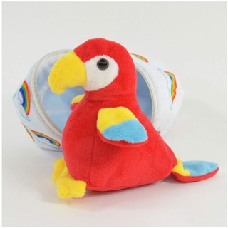 Kögler 75768 - Paul, Mini Papagei aus Plüsch im Ei, ca. 13 cm groß, kleines Plüschtier zum Kuscheln und Liebhaben, als kleines Geschenk für Kinder, Jungen und Mädchen