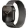 GPS + Cellular 46 mm Titangehäuse schiefer Milanaise Armband schiefer S/M