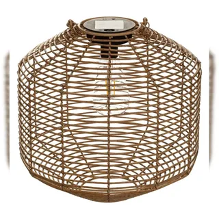 Atmosphera Rattanlampe mit Solarschirm 30 cm in Beige