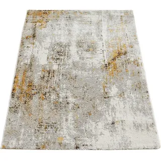 LUXORLIVING Molinos Webteppich 80 x 150 cm Grau/Gelb
