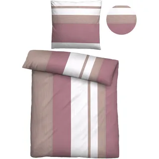 Castell 0360443 Gestreift Polyester Rosa 135 x 200 cm + 80 x 80 cm