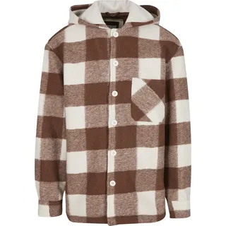 URBAN CLASSICS Big Check Jacke White Sand / Light Rust XL