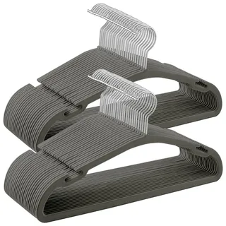 Songmics Kleiderbügel 50er Set, 43 x 21 cm, grau