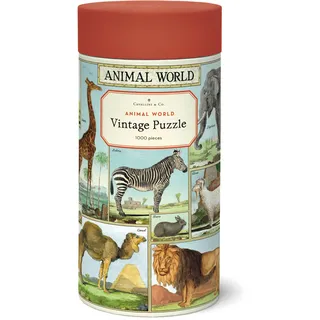 Cavallini, Tierwelt - Tiere Cavallini Vintage Puzzle, 1000 Teile