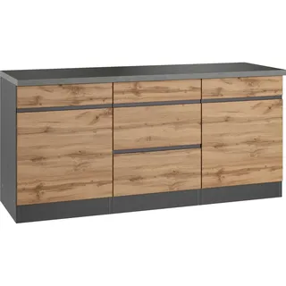 Held Unterschrank Turin 180 x 86 cm Grau