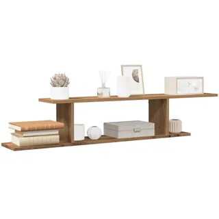 vidaXL TV-Wandregal 125 x 18 x 23 cm Braun