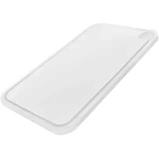 GGM Gastro | SBSP25W | Schneidebrett mit Saftrille - 250x400mm - HACCP-Konform - Weiß