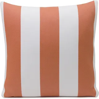 Dekokissen GÖZZE "Bali" Gr. 1, orange (apricot, weiß, gestreift), B:40cm L:40cm, Obermaterial: 65% Polyacryl, 35% Polypropylen, Dekokissen_Sitzkissen_Kissenhüllen