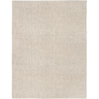 Wollteppich HOME AFFAIRE "Noyack" Teppiche Gr. B/L: 70 cm x 140 cm, 12 mm, 1 St., beige (creme) Esszimmerteppiche Handweb-Teppich, Strick-Optik, handgewebt, reine Wolle
