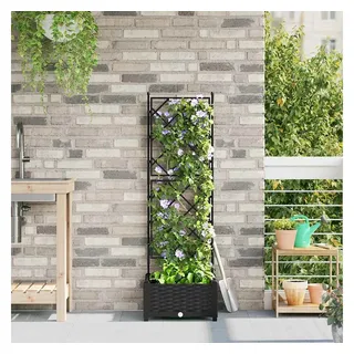 vidaXL Garten-Pflanzgefäß 40 x 40 x 125,5 cm Schwarz