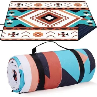 Picknickdecke Wasserdicht 195x150cm Outdoor Strandmatte Sandfrei Braun
