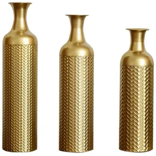 Lvhom Bodenvase, Gold, Metall, 83 cm, Dekoration, Vasen, Bodenvasen